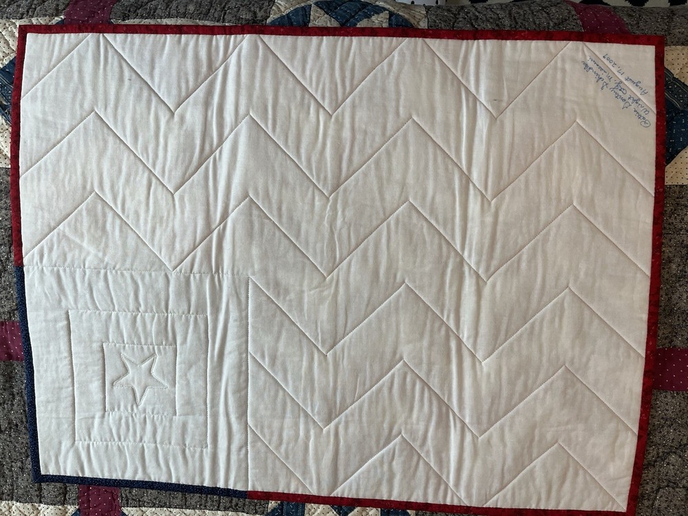 Handmade Quilt American Flag Patchwork