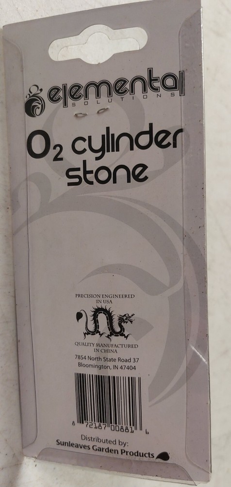 ELEMENTAL SOLUTIONS O2 CYLINDER STONE 2" (11) and 1.7" (2)