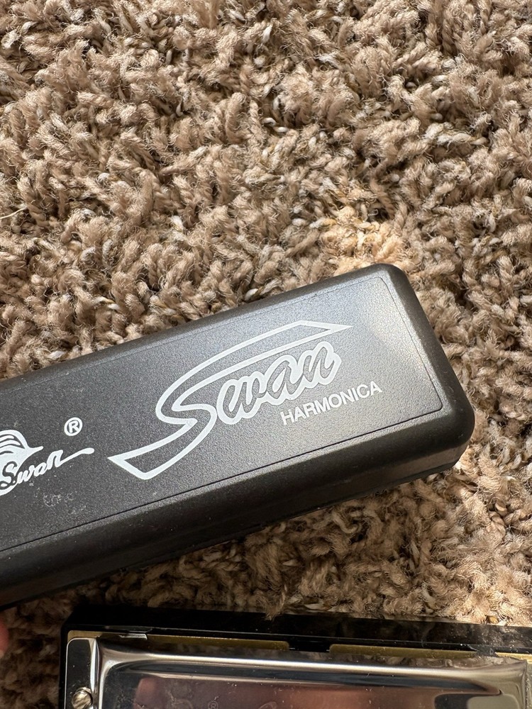 Swan Harmonica w/ Box Vintage