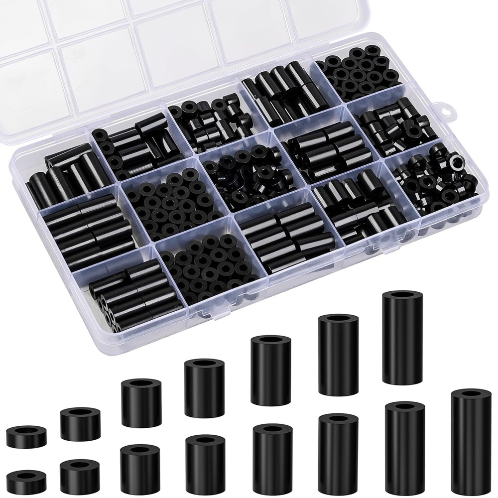330 Pcs Black Nylon Electrical Outlet Spacers Kit for Switch & Receptacle