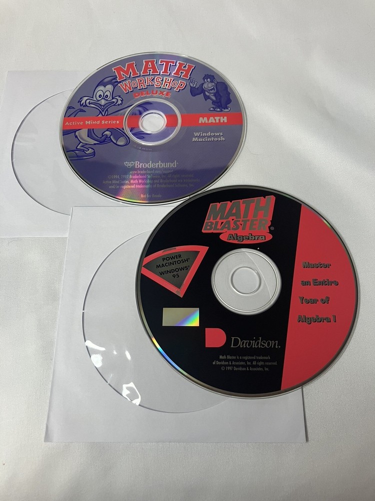 Davidson MATH BLASTER Pre-Algebra & Word Problems PC CD-ROM. Windows 95 PC
