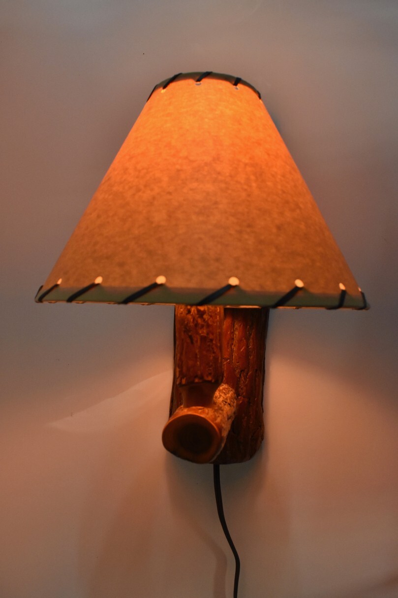 Old Hickory Shelbyville Style Wall Sconce Light Lamp Adirondack Cabin Rustic