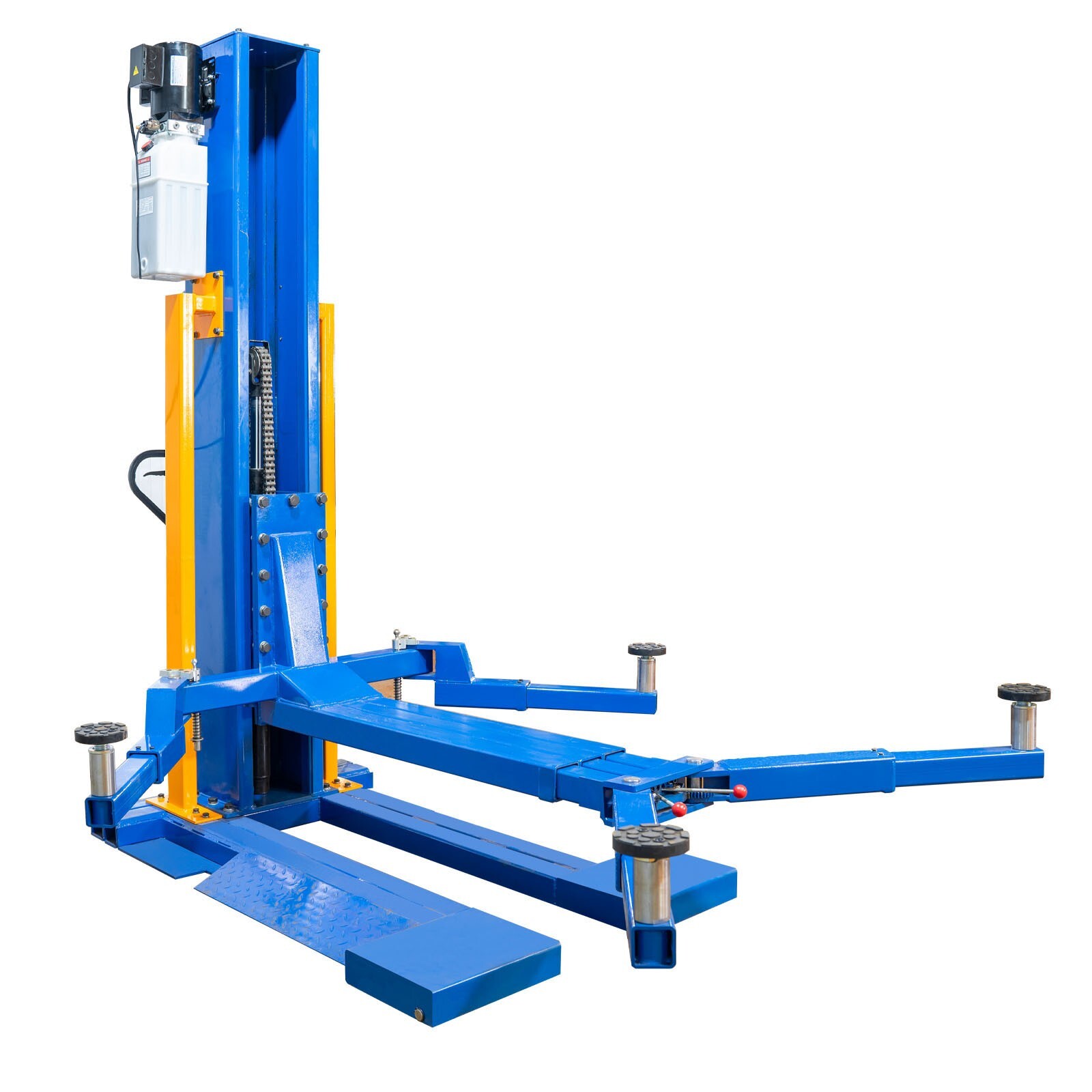 6,200 lb Single Post Lift Portable Electro-Lock