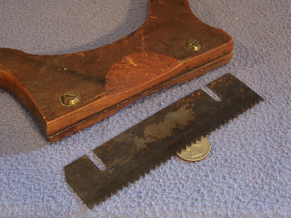 early STAIR SAW with Decorative Brass Nuts