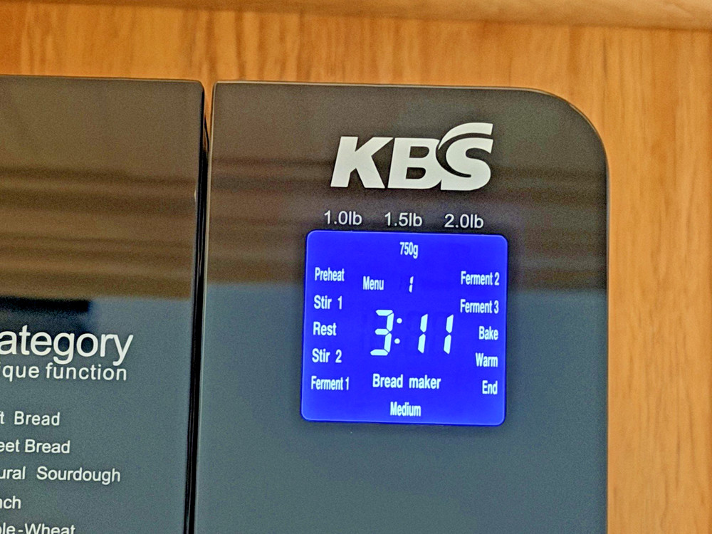 KBS Premium Bread Maker Ceramic Pan 17‑in‑1 – Tested Extra Paddle Preowned