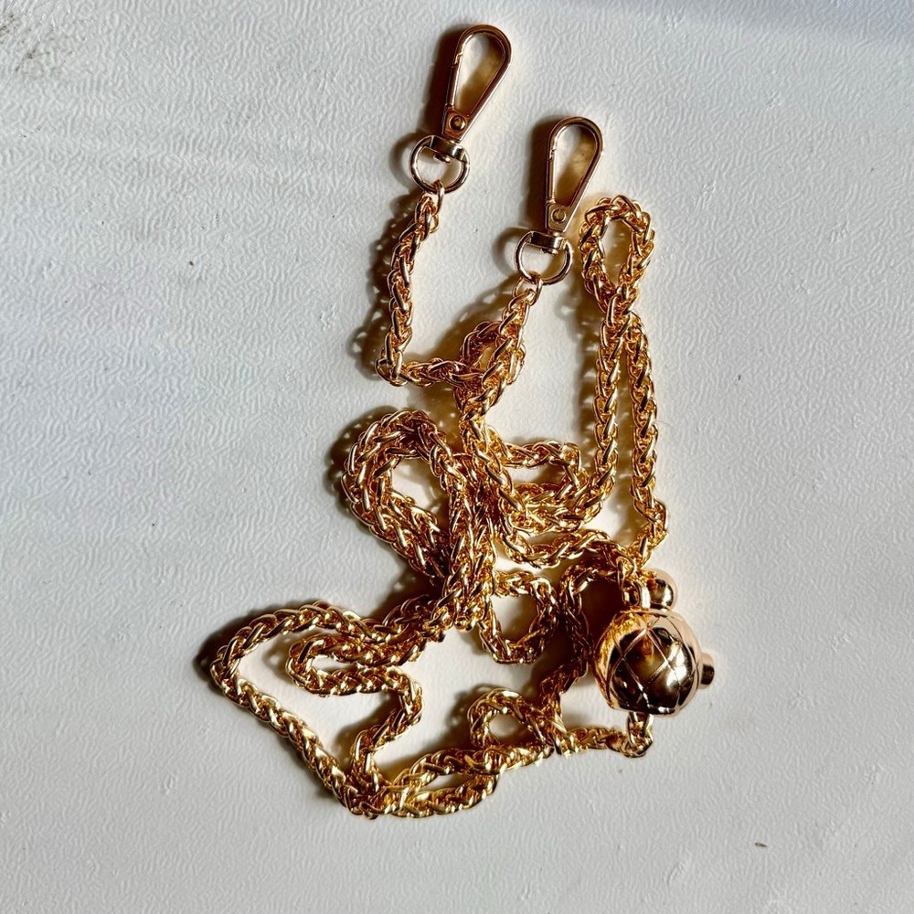 NEW Adjustable Gold Chain Strap 47” Crossbody Replacement