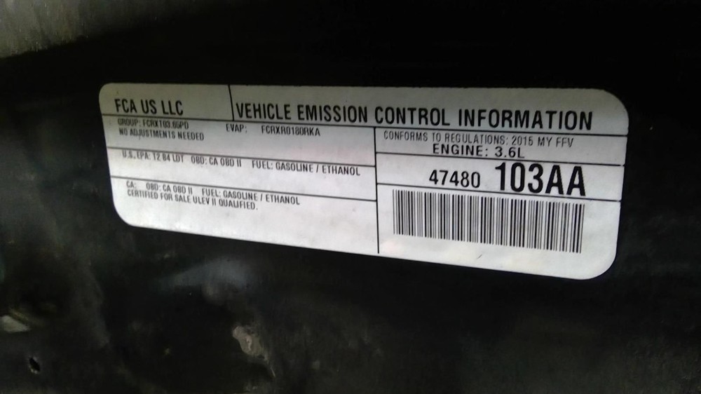 Engine ECM Electronic Control Module 3.6L Fits 15 DURANGO 1029407