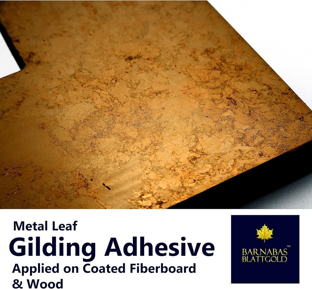 Gilding Adhesive 120ml, Professional Quality, Water Based Gold Leaf Sheets Size