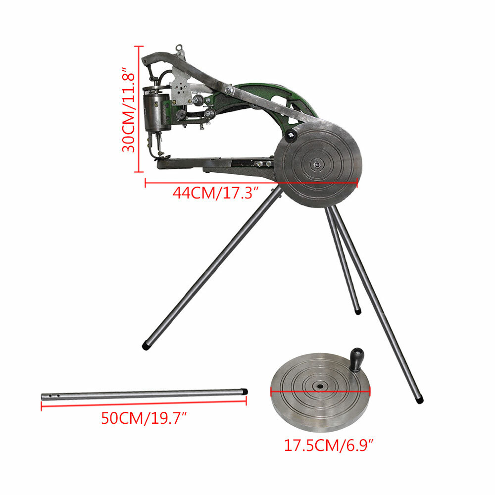 Shoe Repair Sewing Machine Hand Cobbler Dual Leather Cloth Cotton Nylon Thread