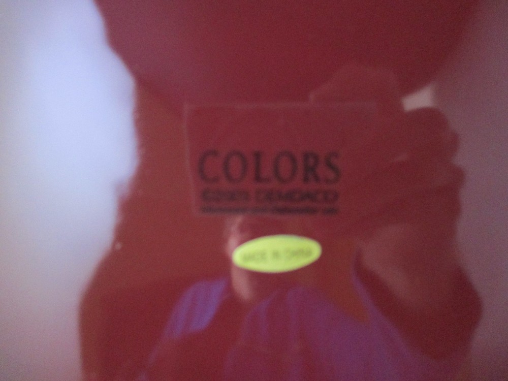 DEMDACO COLORS- RED DINNER PLATE 11" -1206J