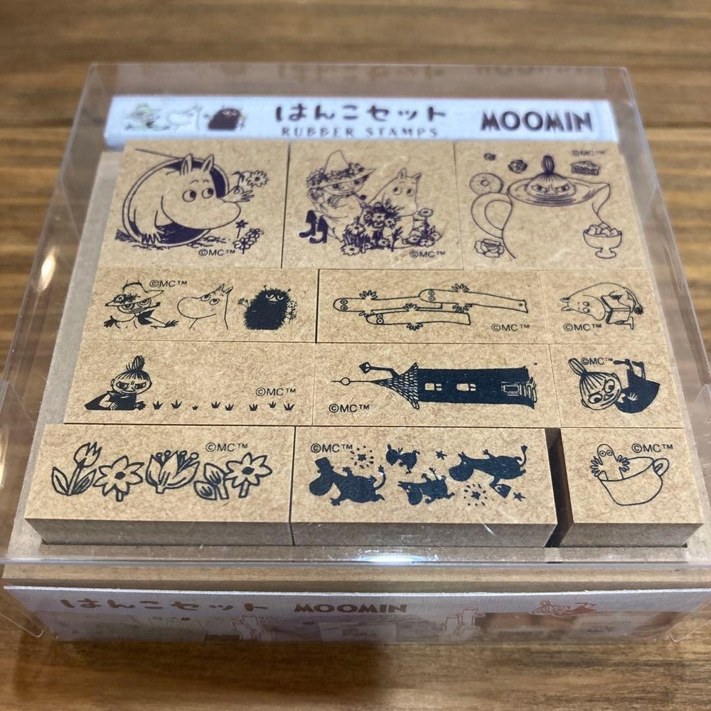 Moomin rubber stamp set #7b7886