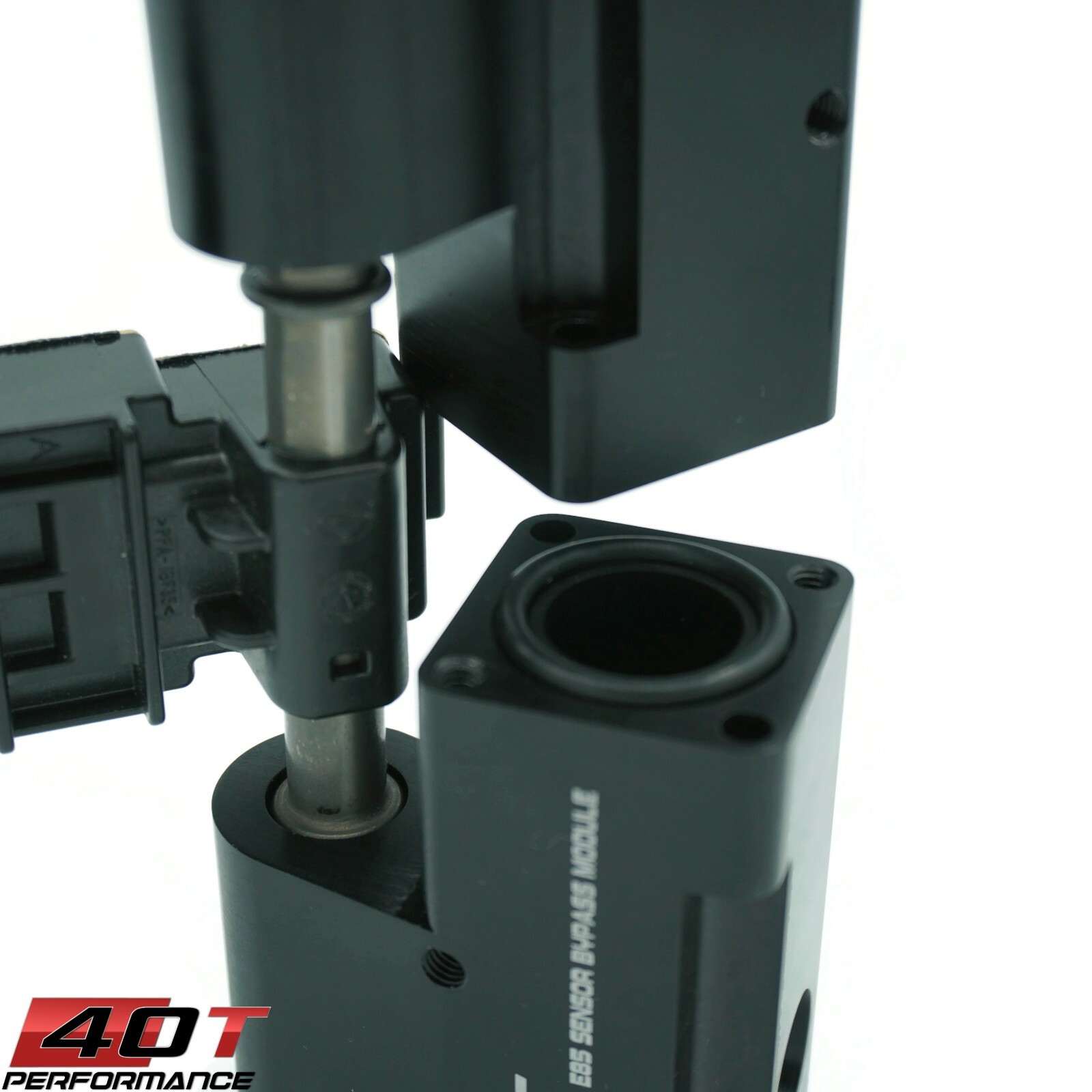 E85 Flex Fuel Sensor Mount Bypass KIT SOLID BILLET 6AN 8AN Splitter GM AEM