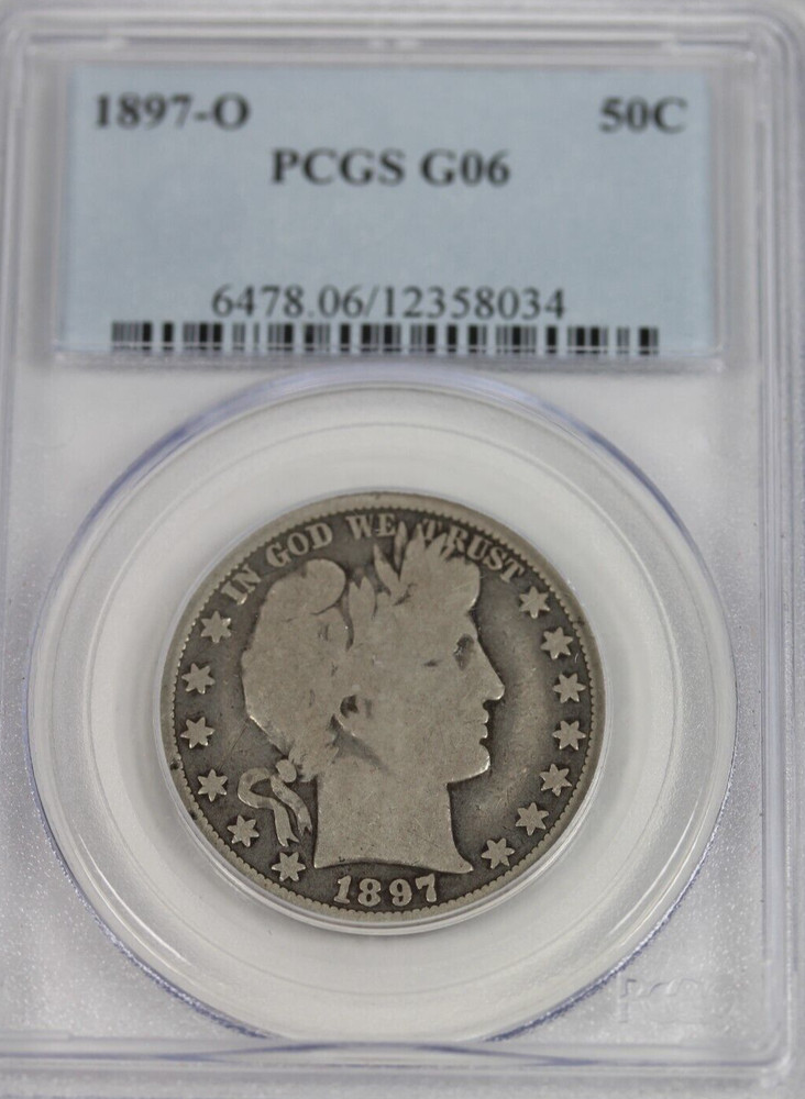 1897-O Barber Half Dollar : PCGS G06