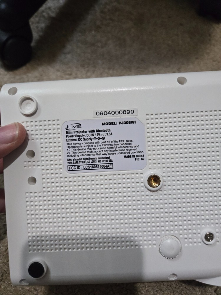 iLive Mini Projector with Bluetooth Model PJ308WI