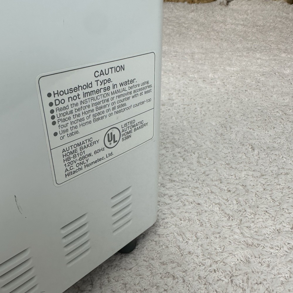 Hitachi Automatic Bread Maker Home Bakery Machine HB-B101 Tested Working