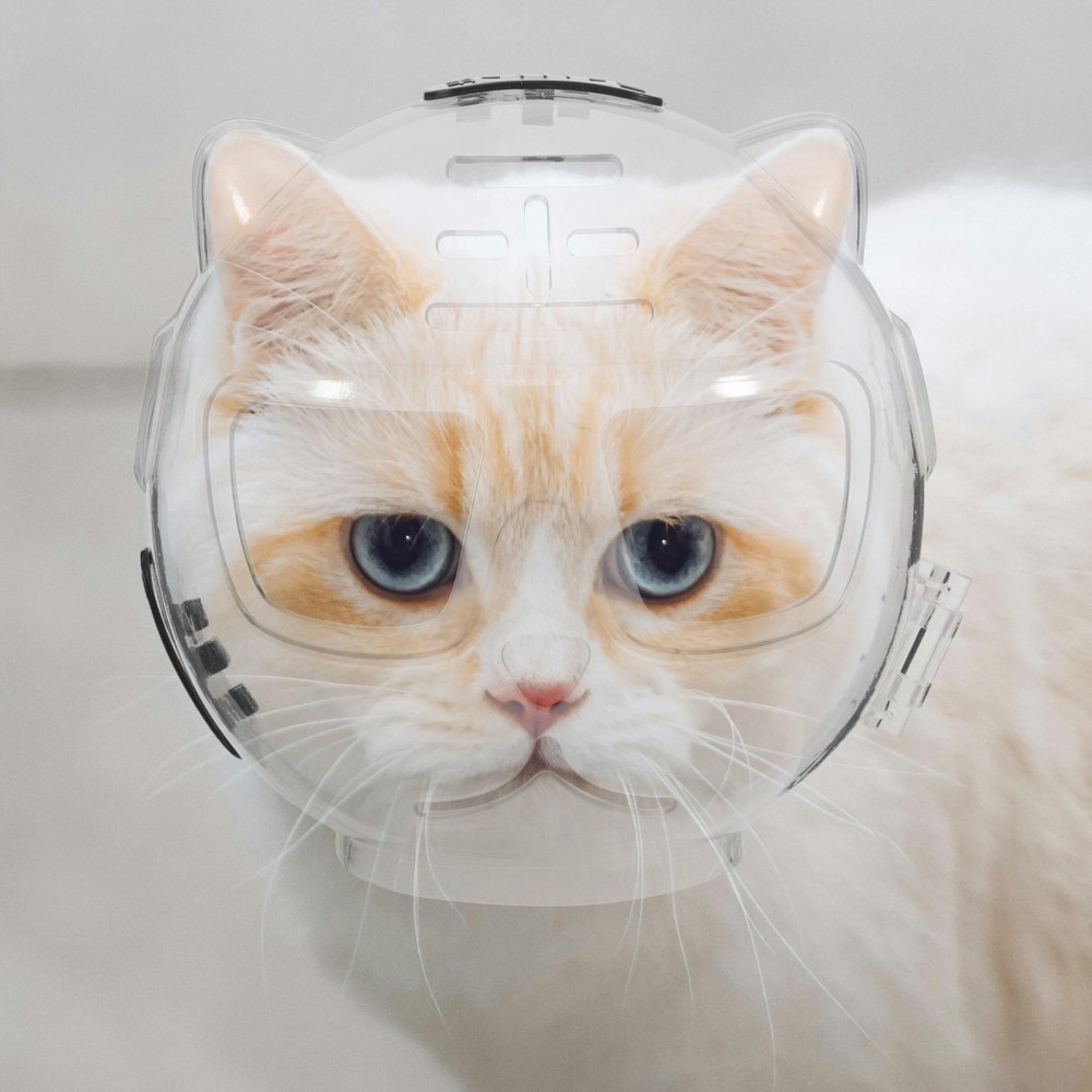 Cat Astronaut Costume Grooming Accessory Biting Prevention Muzzle