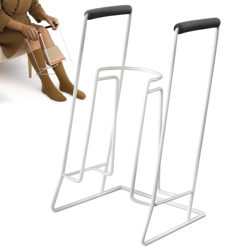 Stocking Donner Sock Aid Tool for Regular (Under 16" Calves), White