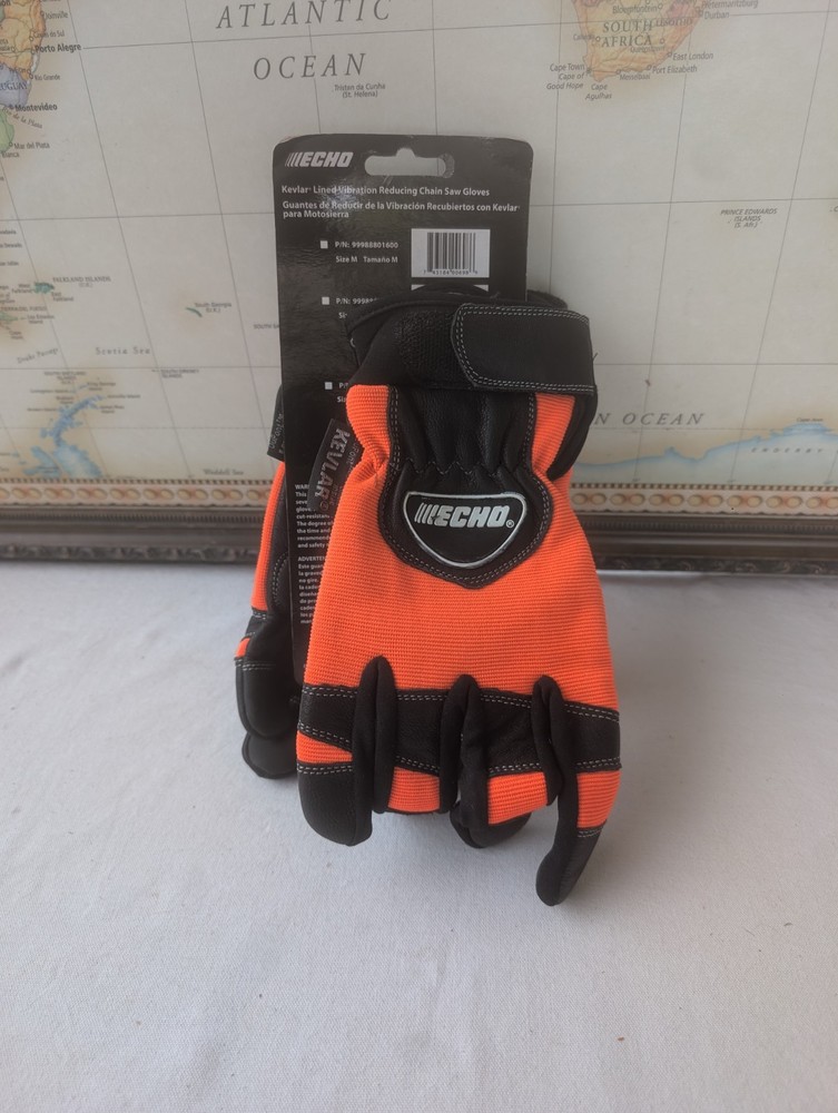Red Echo Kevlar Lined Vibration Reducing Chainsaw Gloves