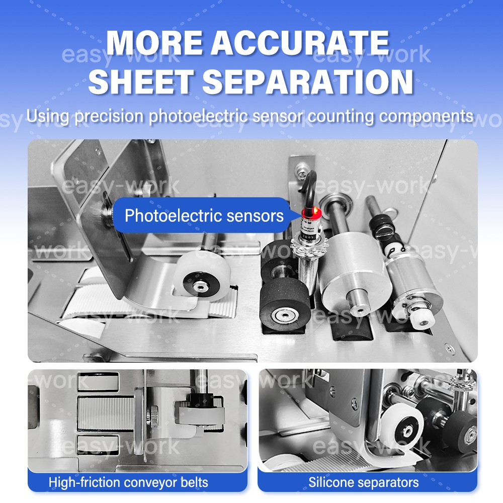 Automatic High-Speed Paper Counting Machine Paper Card Tag Label Counting 110V