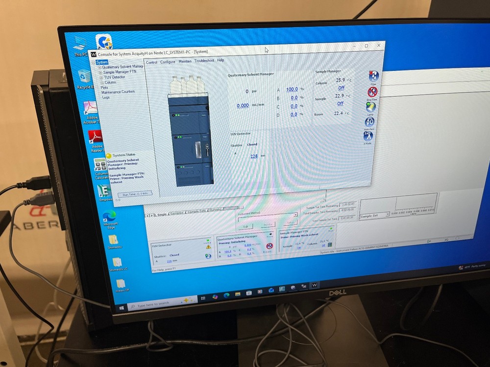 Waters Acquity H-Class UPLC System w/ TUV Detector + Computer #18166