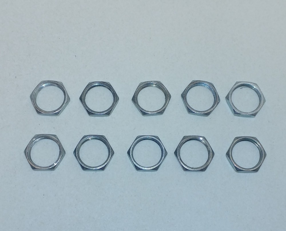 10x Ten 1/2" Toggle Switch Nuts Other Switches Secure Retaining Nut Replacement
