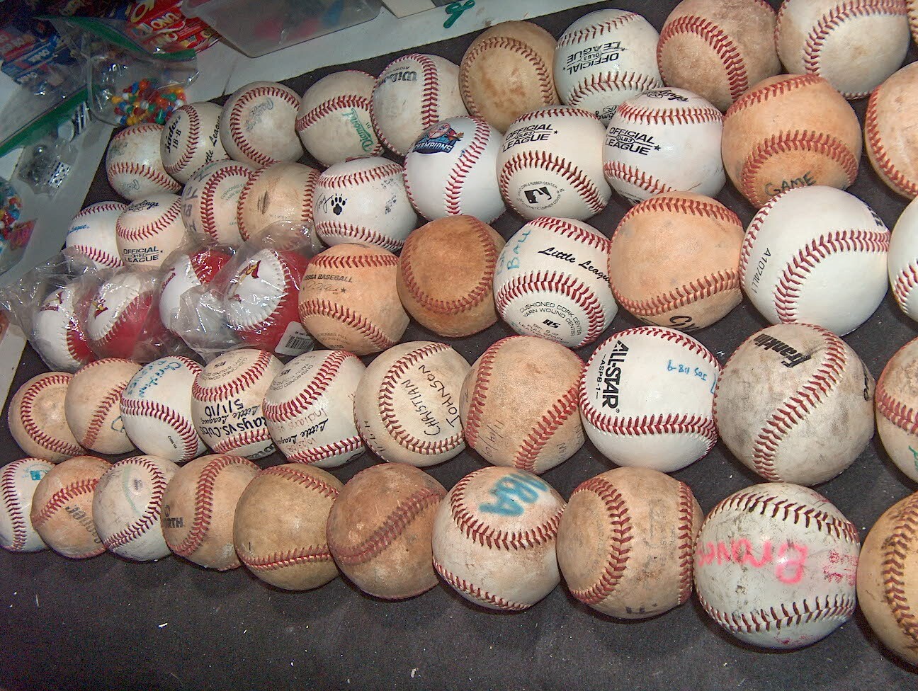 LOT OF 50 Used Baseballs Hitting Practice Balls mixed brands
