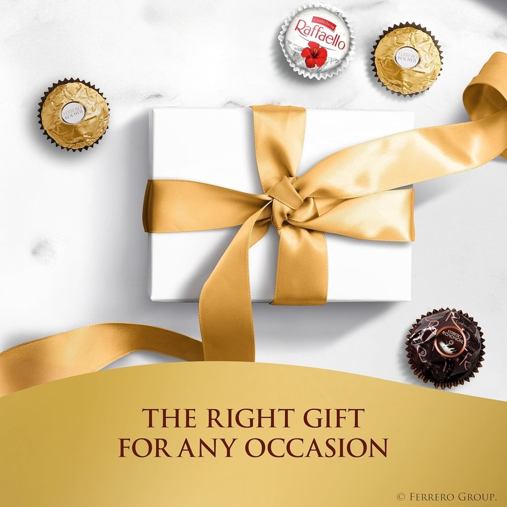 Ferrero Collection, Premium Assorted, Hazelnut, Dark Chocolate 48 Count 6.1 oz