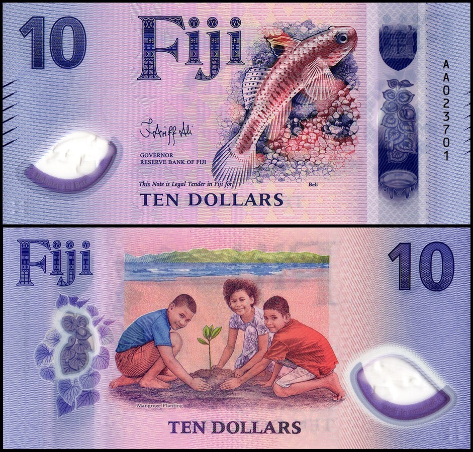 Fiji 10 Dollars, 2026 ND, P-126, UNC, Polymer