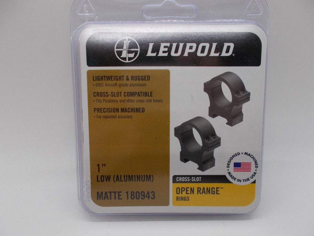 leupold scope rings 1 inch low