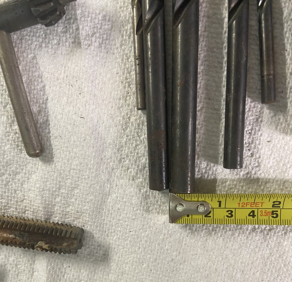 TOOLS Punches, new tap misc drill bits see pictures