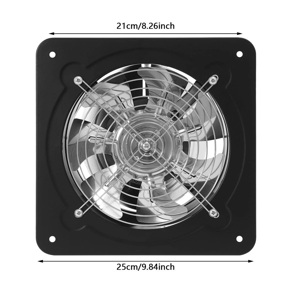 8'' Explosion Proof Exhaust Fan, 80W 500CFM Industrial Axial Flow Fan Utility