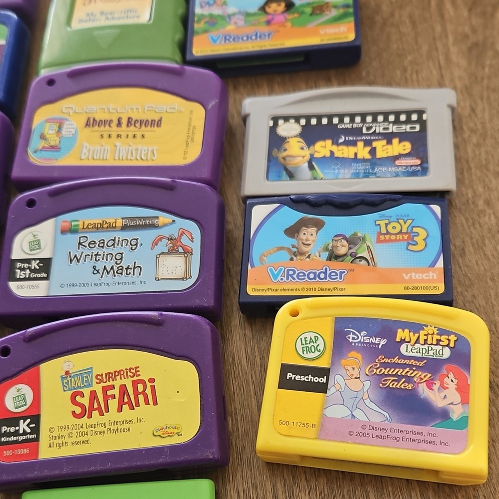 LeapFrog VTech Nintendo Learning Game Cartridges LeapPad V.Reader Disney