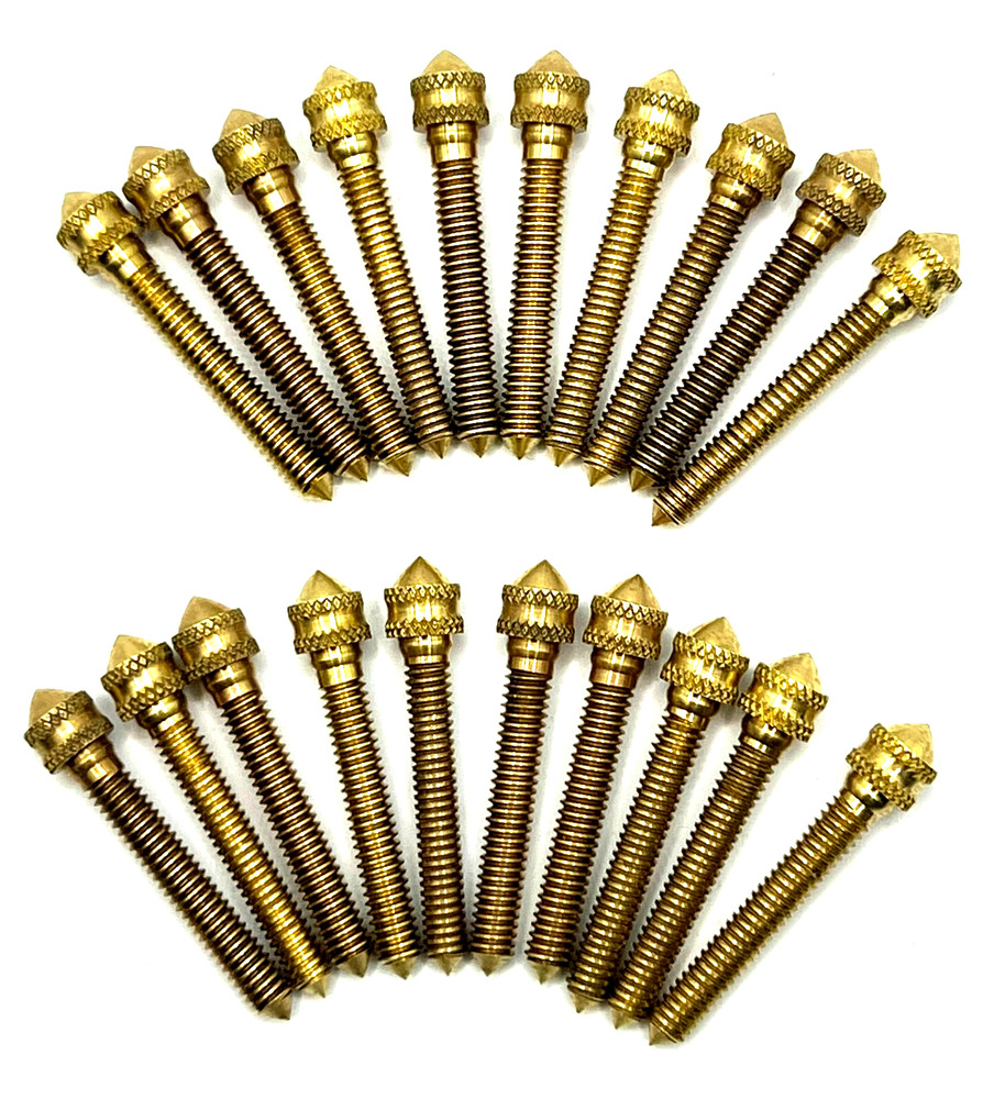 20 TATTOO MACHINE SOLID BRASS CONTACT SCREWS BINDER POST PARTS MADE IN USA