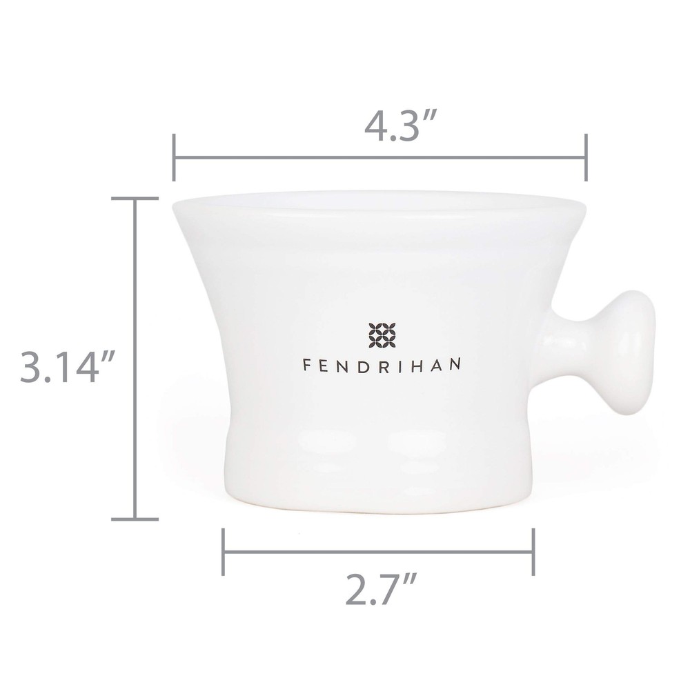 Essential Apothecary Shaving Mug White