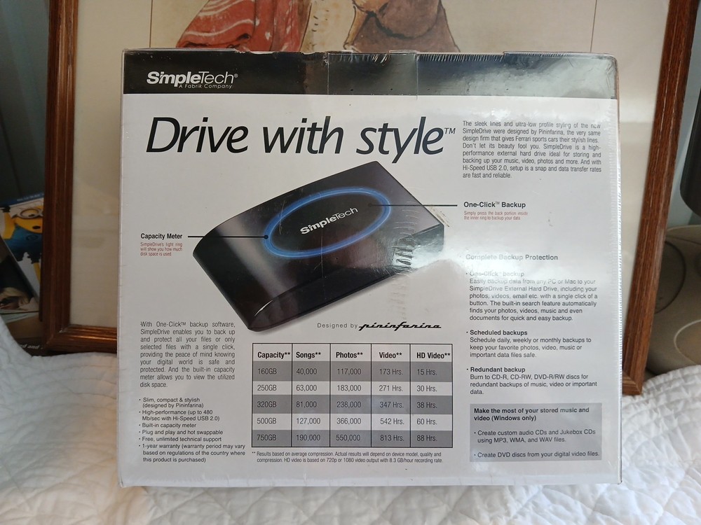 SimpleTech - 500GB External Hard Drive (Brand New - Never Opened)