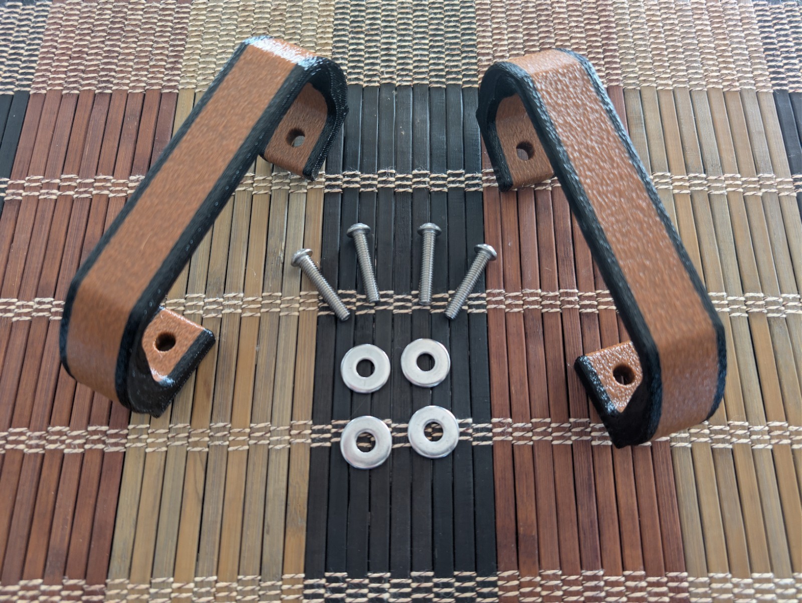 Cfmoto Highland U10 Pro 2025+ Driver Passenger Grab Handle (Black/Brown-Center)