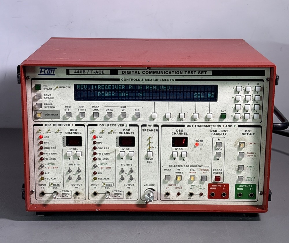 T-Com 440B/ T-ACE Digital Communication Test Set / UNTESTED