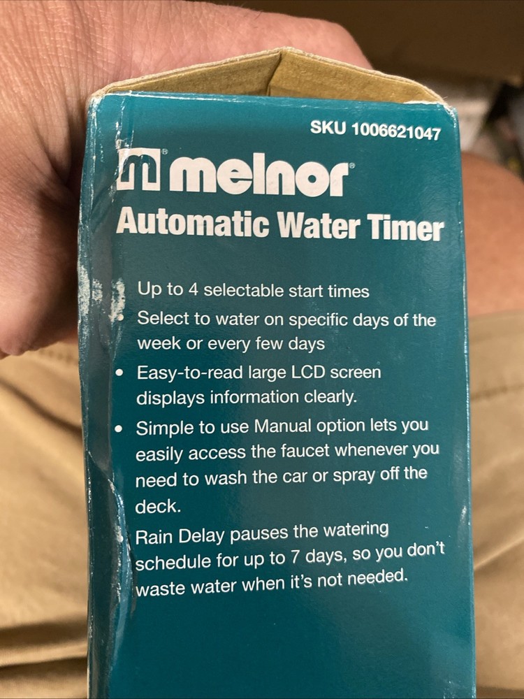 Melnor, Automatic Water Timer W/LCD Screen, Part #1006621047 AquaTimer