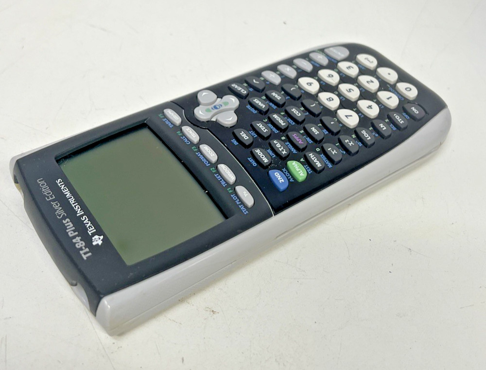 Texas Instruments TI-84 Plus Silver Edition Graphing Calculator No Battery