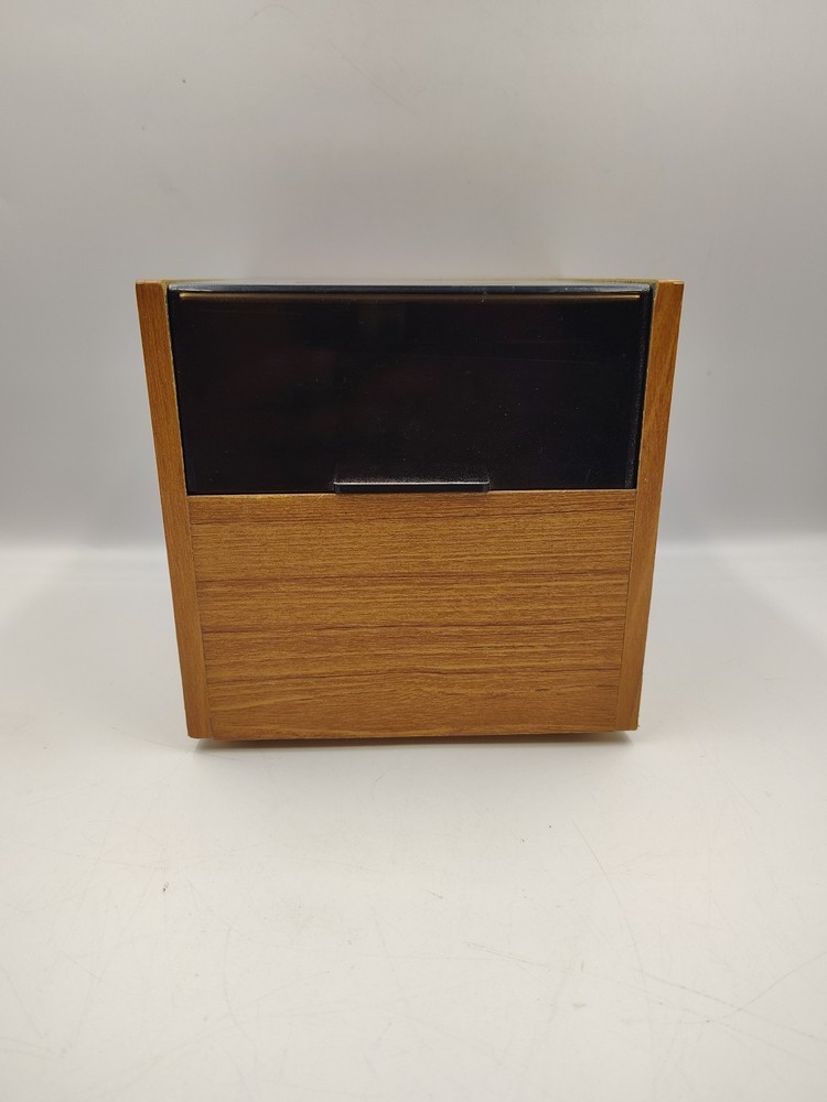 Vintage Computermate Wood-Grain Floppy Disk Organizer