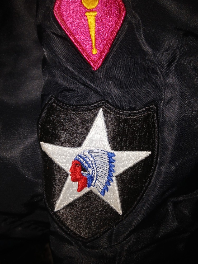 U.S. Army Ordnance Corps Bomber Jacket. Size Large.