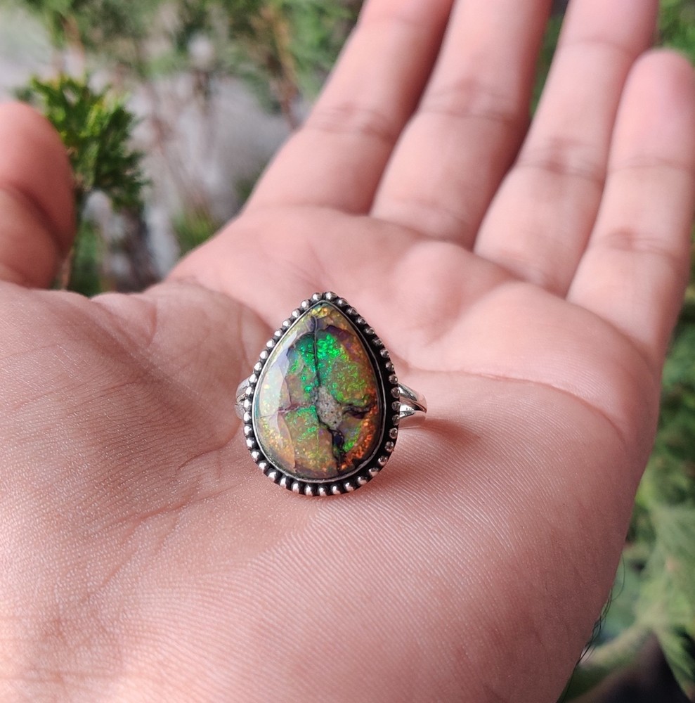 Monarch Opal Gemstone Ring Solid 925 Sterling Silver Handmade Designer Ring MK*