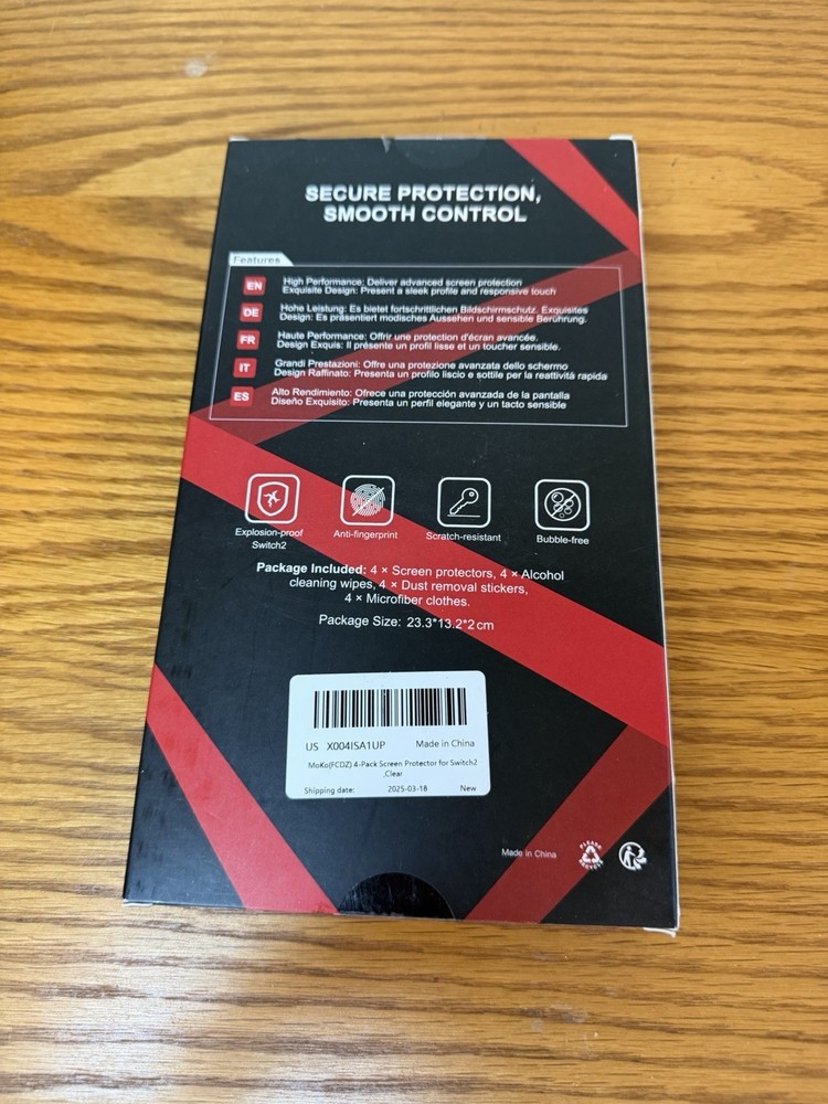 Moko 4-Pack Screen Protector for Switch 2 Clear NEW