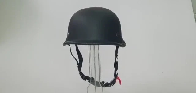German Novelty Flat Black Helmet With Q-Release