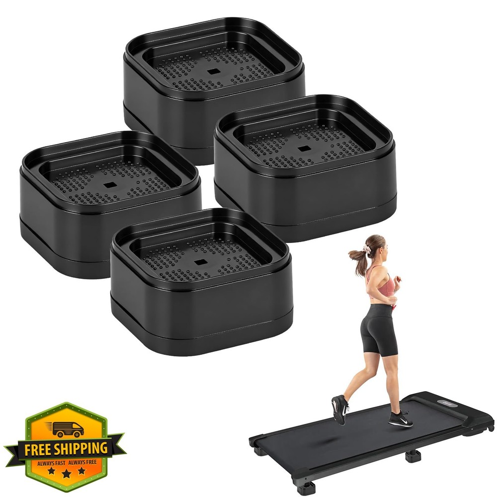 4-Pack Treadmill Incline Riser Blocks Adjustable Height