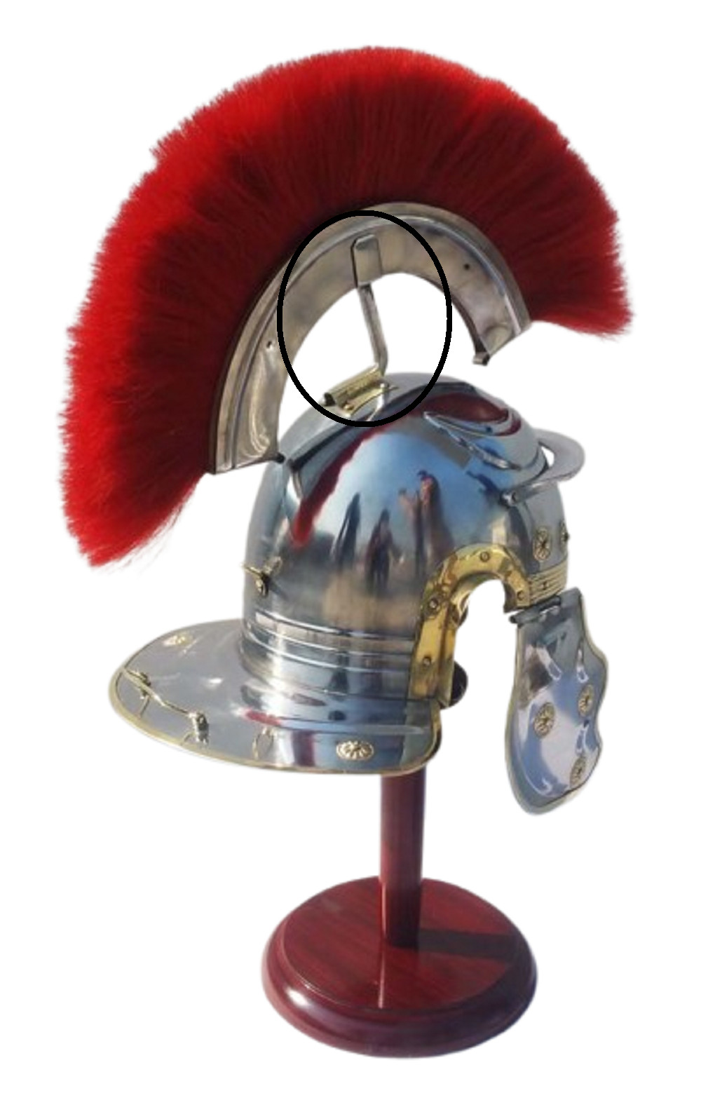 Helmet Plume Connector Medieval Roman Centurion for christmas gift