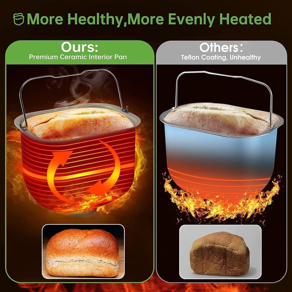 17-in-1 Programmable XL Bread Maker with Fruit Nut Dispenser