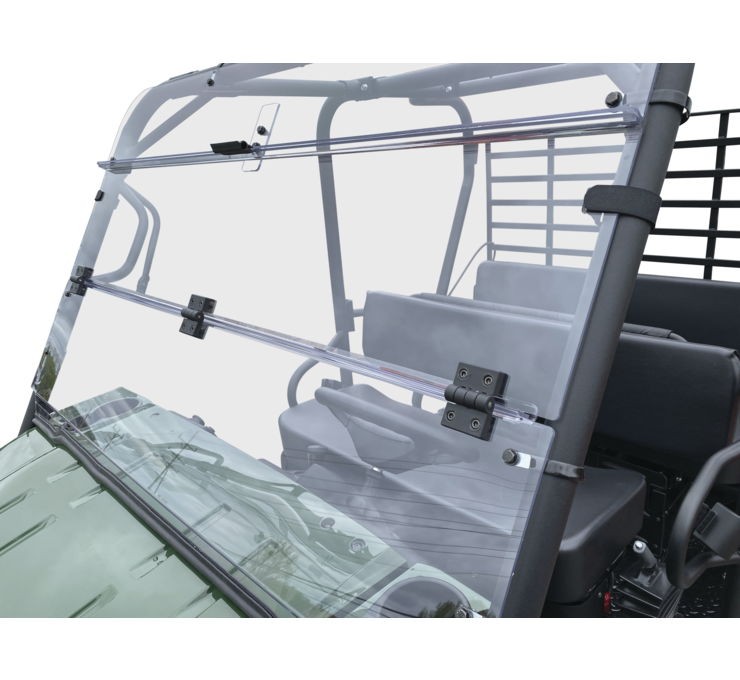 QB Windbreak Half Folding Windshield for Can Am Commander 1000 4x4 11-20