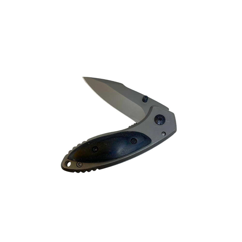 Folding Utility Pocket Knife With Lock blade Titanium plated