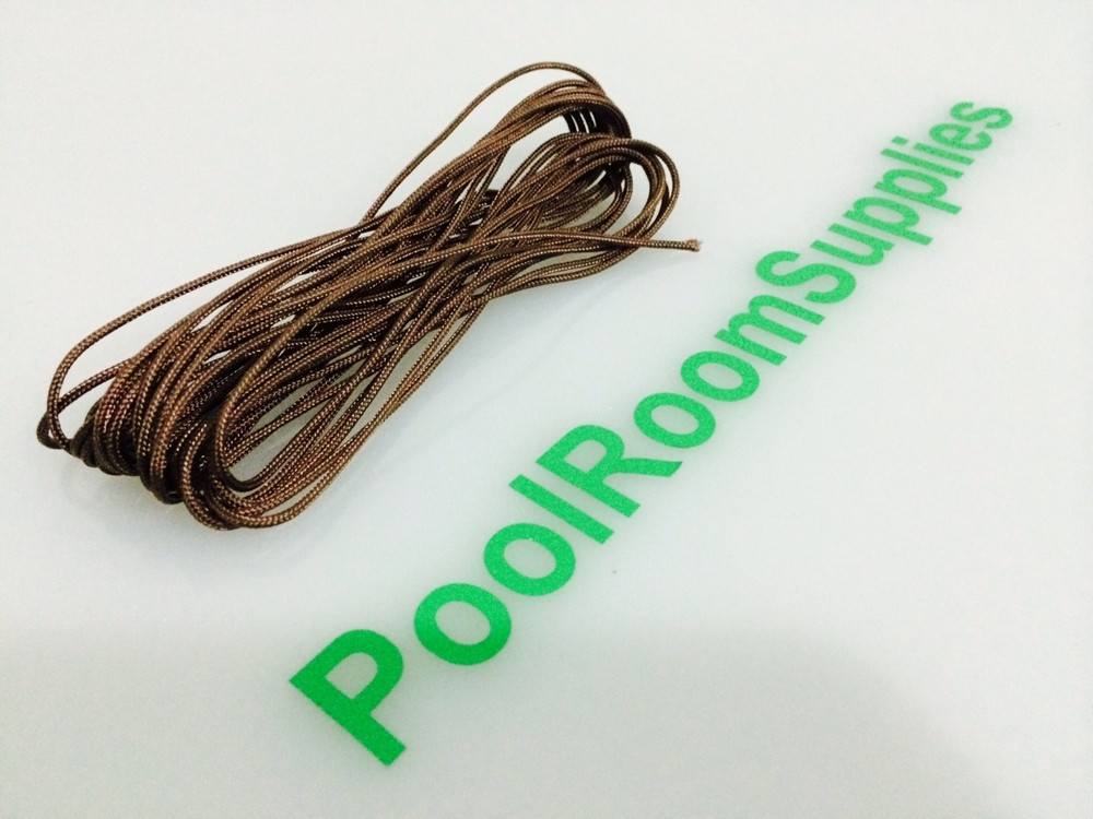Pool Snooker Billiard Table Pocket Leather Thread/String/Cord (4 meters BROWN)